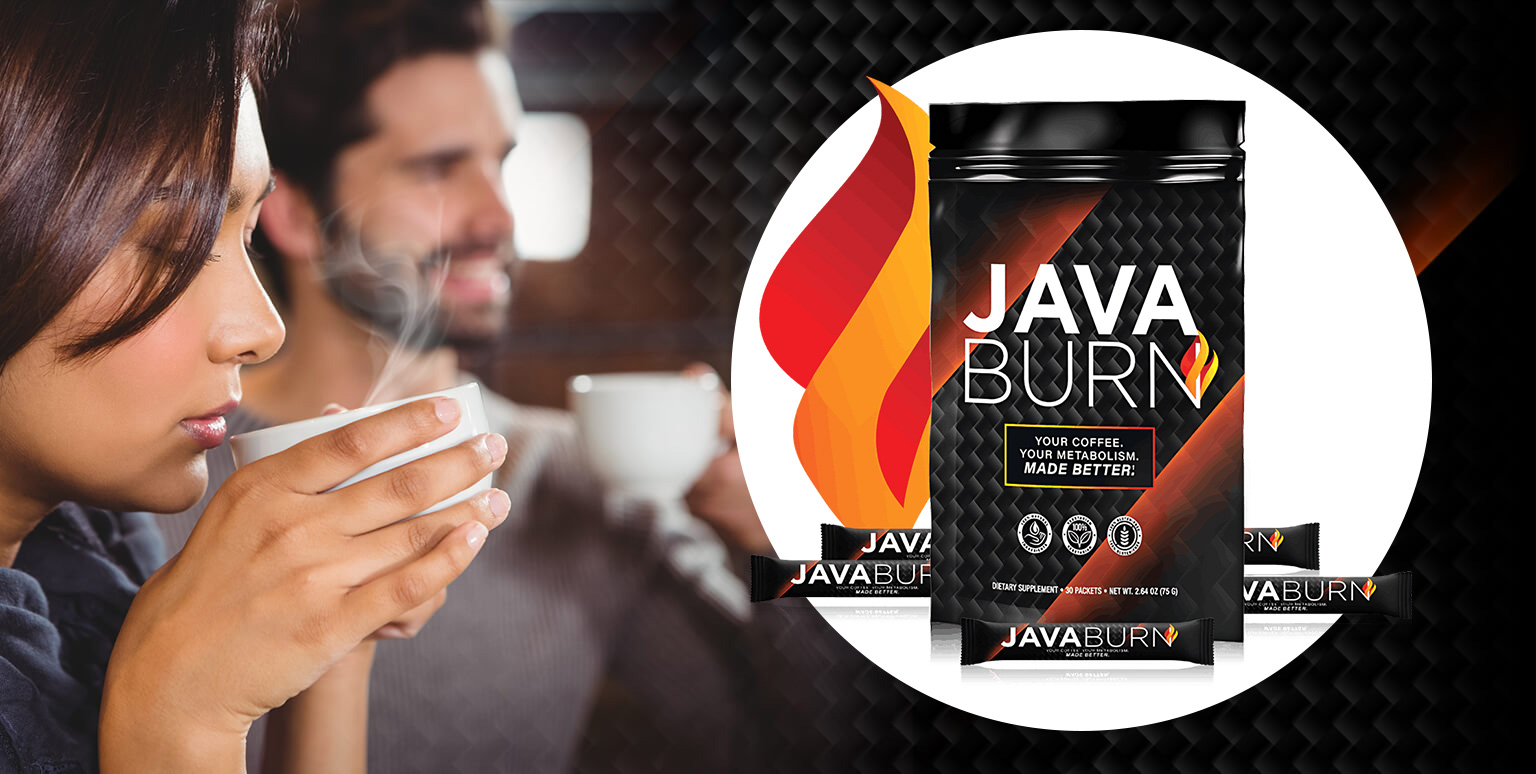 Java Burn coffee metabolism supplement couple drinking coffee